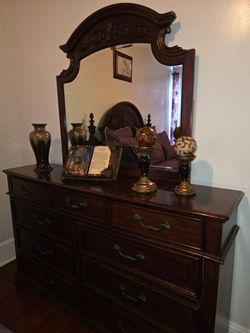 Dresser with mirror