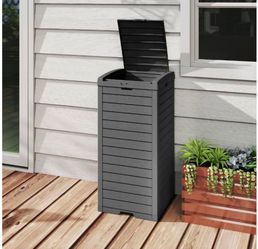 East Oak 38 Gallon Waterproof Resin Outdoor Trash Can