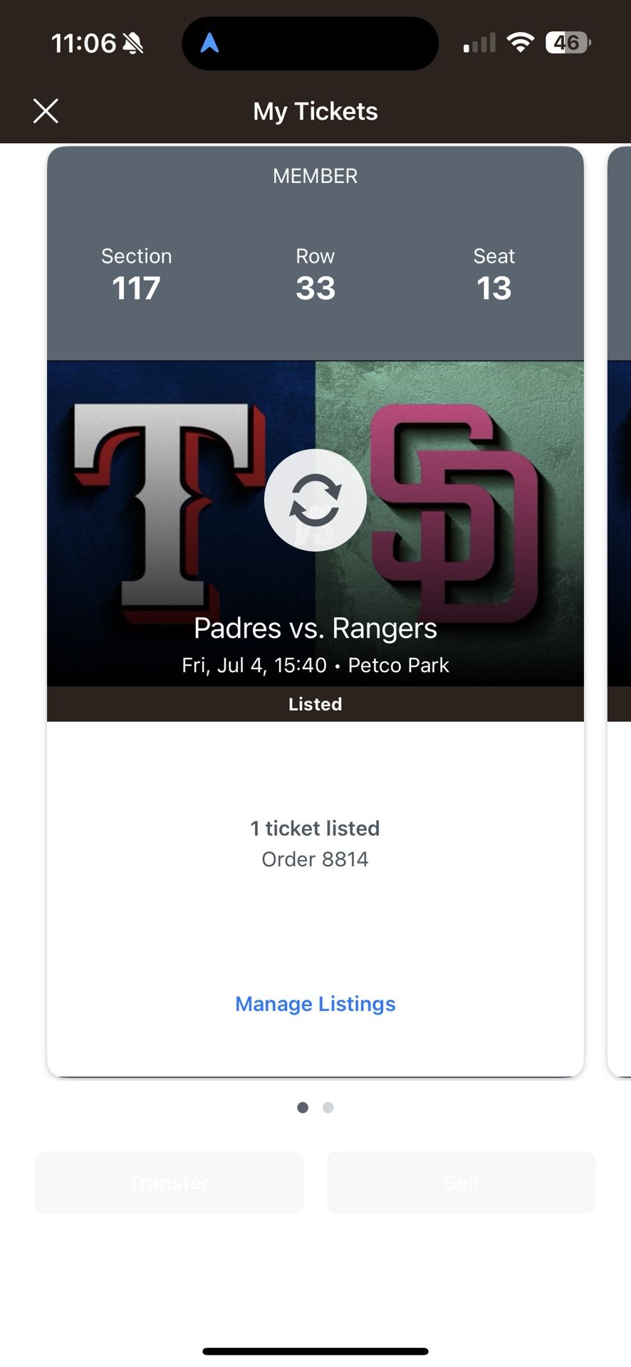 2 Padres Tickets Friday 4th Of July