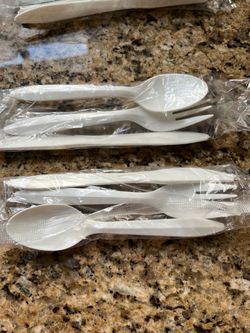NEW! Disposable Eating Utensils Individually Wrapped