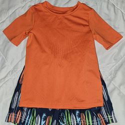 STILL AVAILABLE. Boys Swim Set. Size 18 Months Shorts, 2T Top And Towel Of Your Choice. $5
