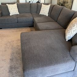 Oversized Gray Sectional Sofa
