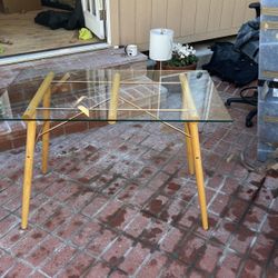 Glass High End Desk Or Makeup Vanity 