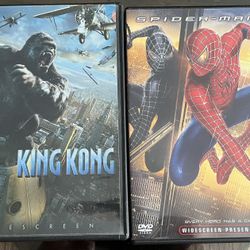 King Kong & Spider-Man 3 DVDs