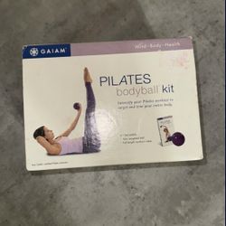 Gaiam Pilates Weighted Ball Kit with Workout Video