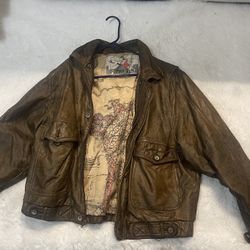 Burma Run Leather Jacket (L-XL)