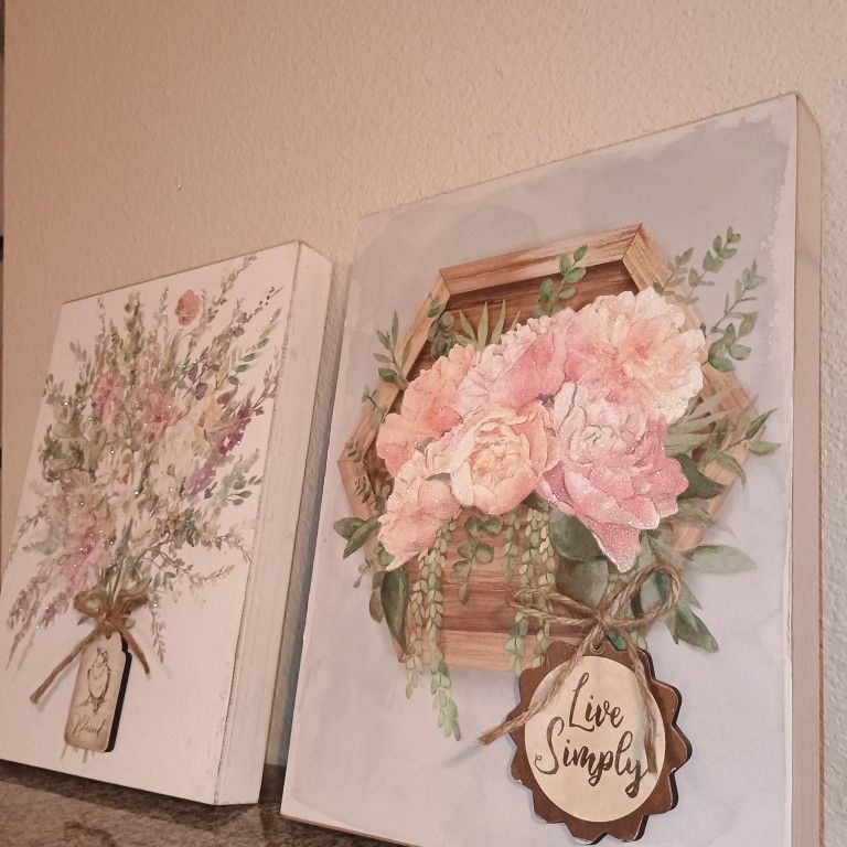 WALL ART | Floral 2 Piece Set