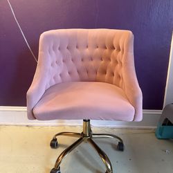 Bucket Chair, Pink Velvet