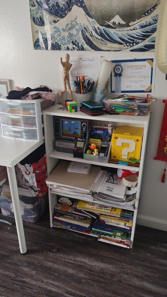 White Bookshelf