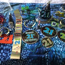 21st Birthday With 6 Shots Cups