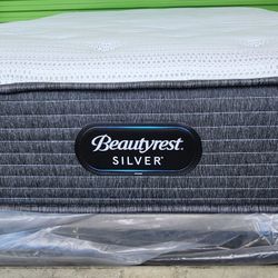 Queen Size Beautyrest Silver Mattress- Box Spring And Bed Frame Optional 