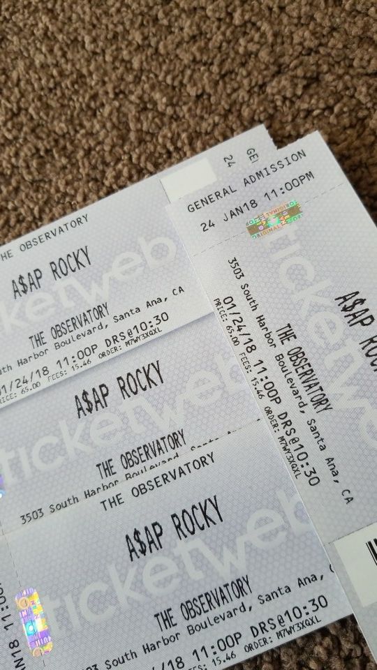 ASAP ROCKY TICKETS