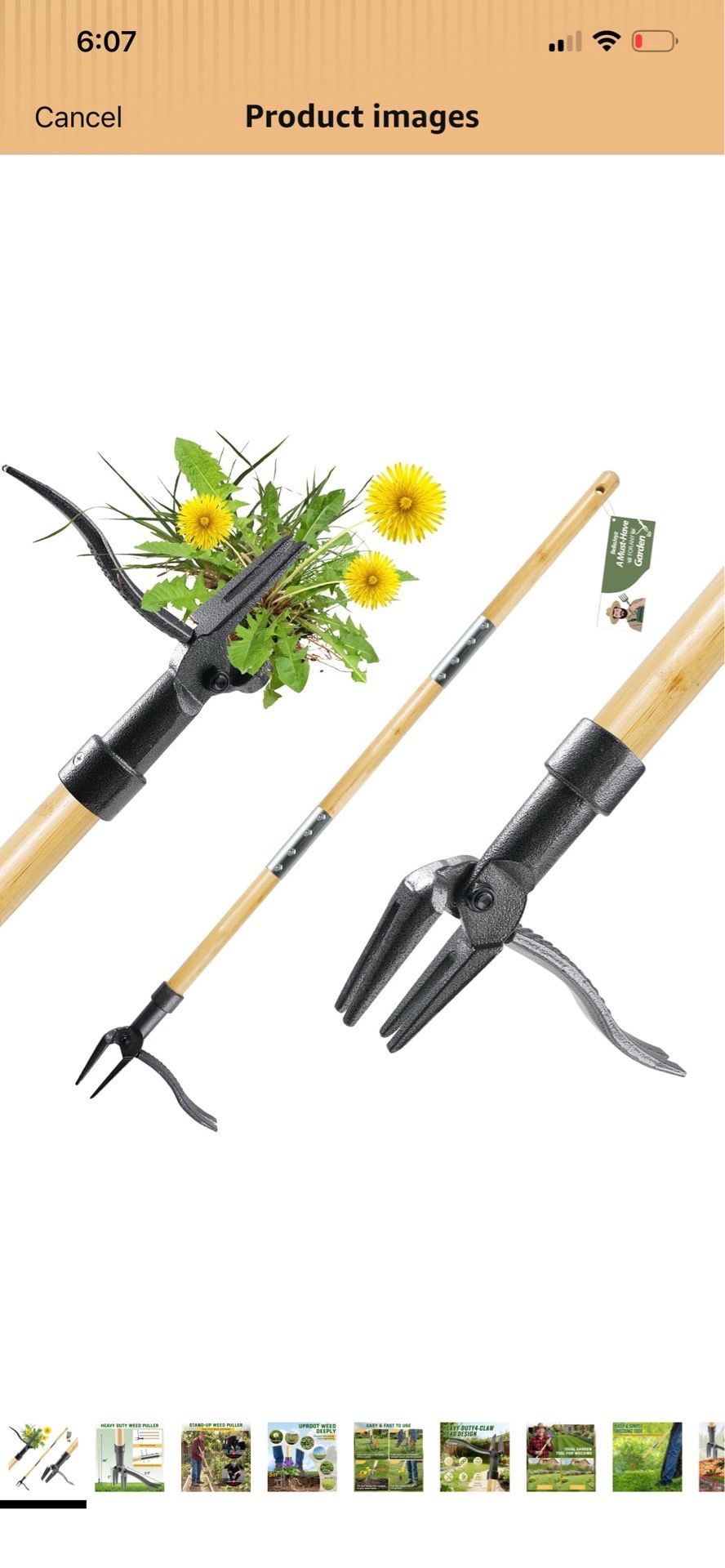 Weed Puller Tool, Stand Up Heavy Duty Weed Remover Tool