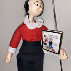 Vintage 1985 Presents Hamilton Gift King Feature Popeye Olive Oyl Doll P4055 19"