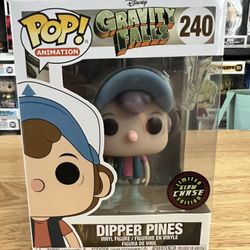 CHASE LIMITED EDITION GLOW Dipper Pines Gravity Falls Funko Pop #240 Disney GITD