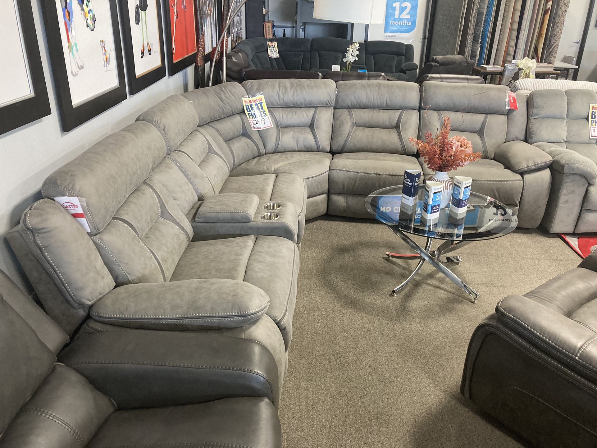 Reclining Sectionals! $2499! 🏠❤️💜