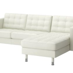 Ikea Leather Couch - Landskrona Model
