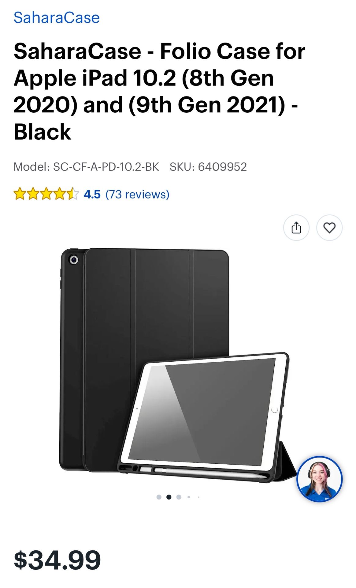 Apple iPad 10.2 8th & 9th Gen Case