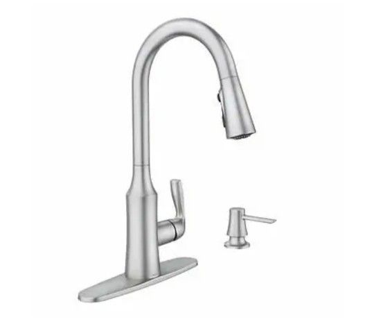 NEW Moen Cadia 87869SRS Kitchen Faucet / Llave De Agua Para Sink De Cocina