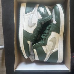 Jordan 1 George Green metallic Silver