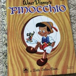 A Little Golden Book Walt Disney's Pinocchio 1948 printing edition