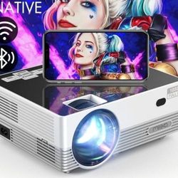 Mooka Q6 WiFi Compatible Projector With Bluetooth 