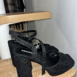 Black Abound Heels
