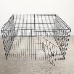 (NEW) $39 Dog Playpen 8-Panel, Each Panel 24” Tall X 24” Wide Pet Exercise Fence Crate Kennel Gate