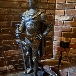 King’s Guard Knight, Medieval Armor, Gothic Decor (set of 2)