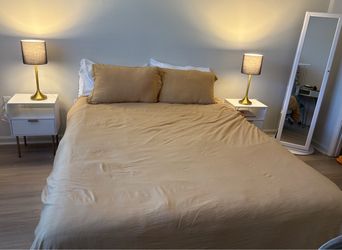 Queen bed and frame (NOT FREE)