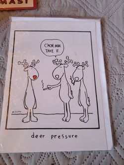 mixed lot funny Christmas cards new set of 7