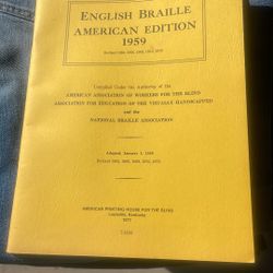 Braille Manual- Vintage