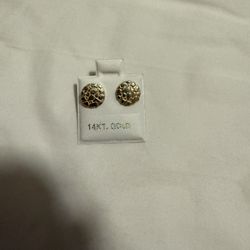 Nugget Earrings 14kt