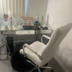 Mirrored Desk & Chair $350 OBO MUST GO! 