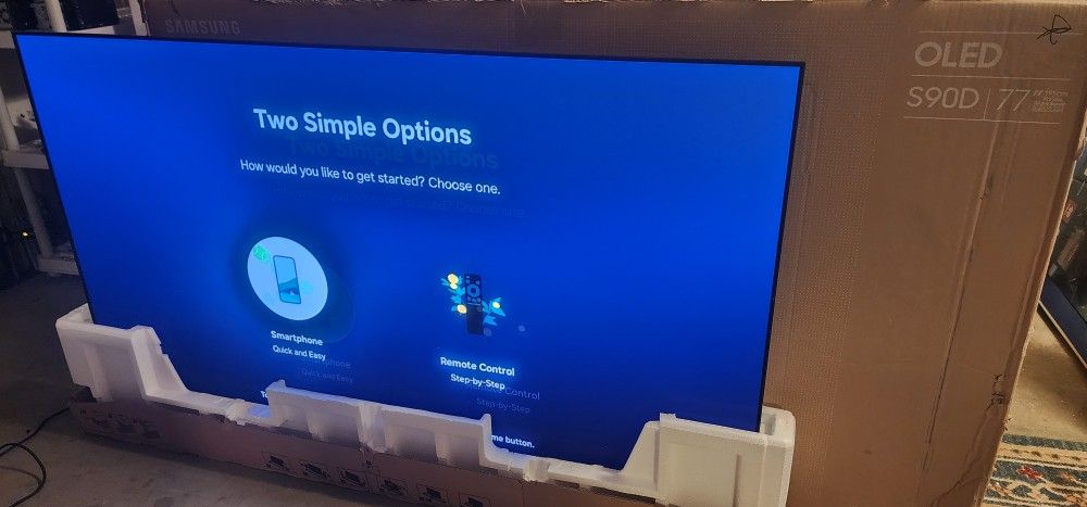 Samsung - 77" Class S90D Series OLED 4K UHD Smart Tizen TV