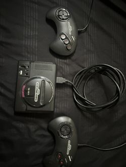 Sega Genesis With 2 Controllers