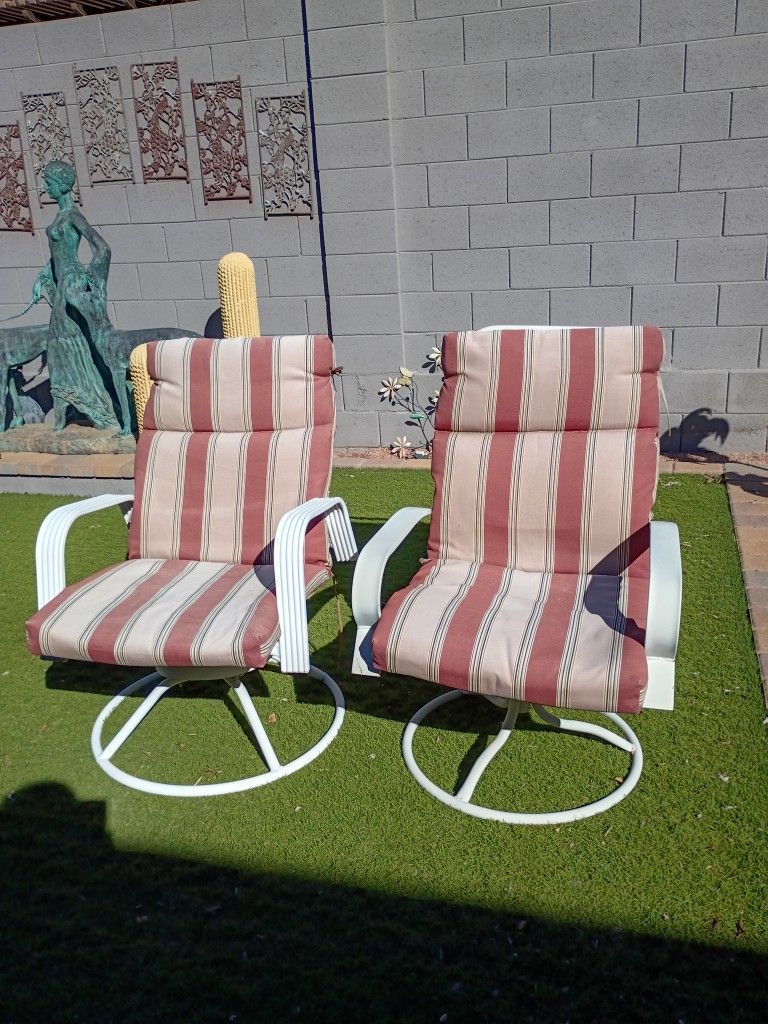 Pair Of Patio Chairs Very Comfortable Cash Only Please
