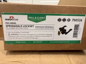 Case of 20 Design House Springdale Hall & Closet Lockset