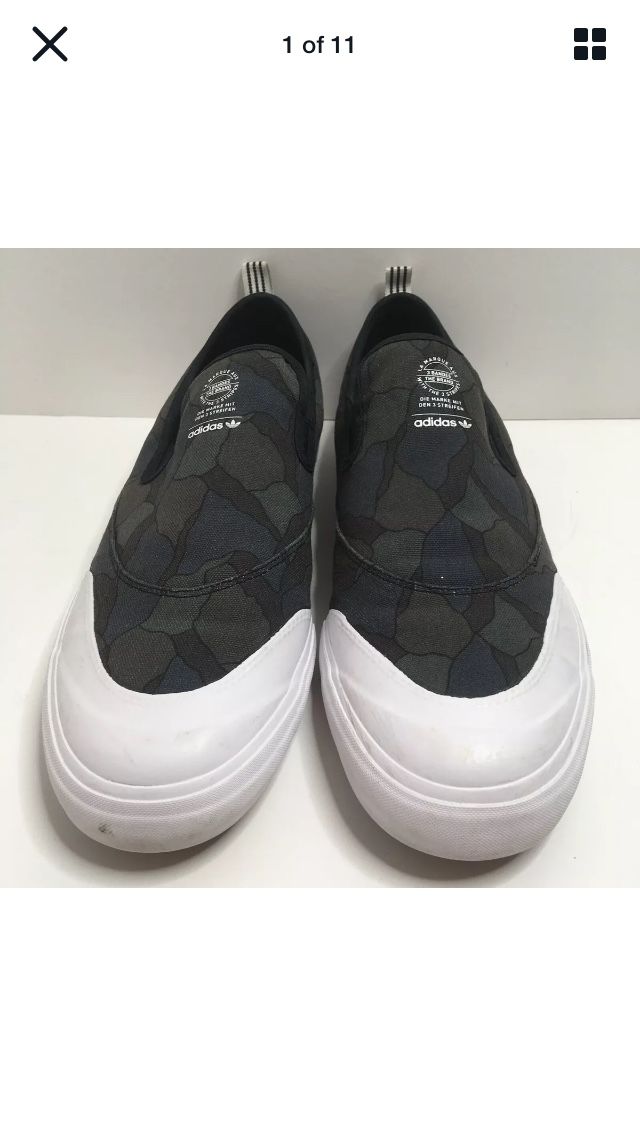 Adidas Skateboarding Matchcourt Slip-on Shoes Mens Size 13.