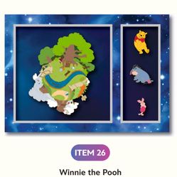 D23 Sunday World Of Winnie The Pooh Pin LE400