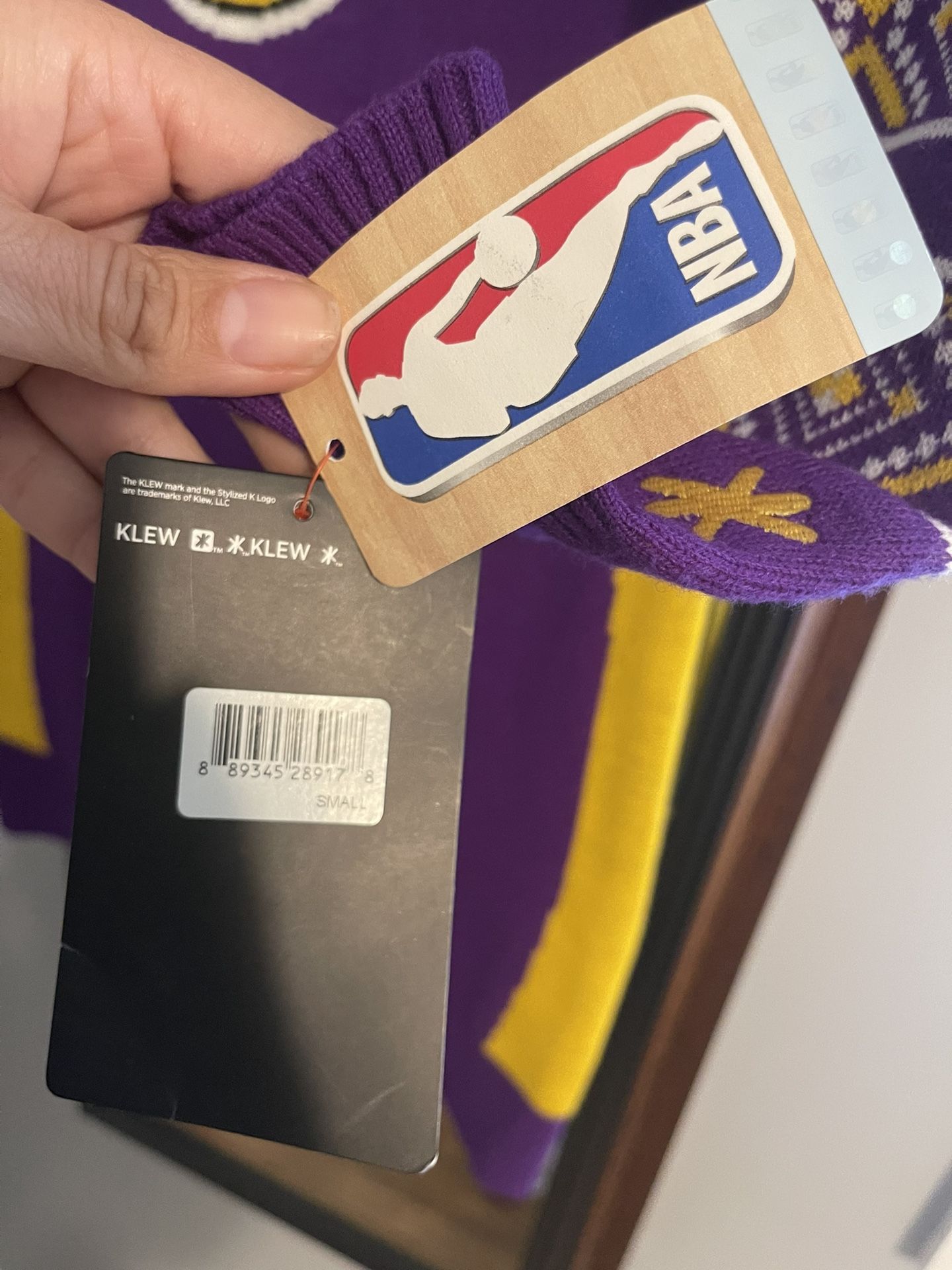 New With Tags Small Lakers Basketball Sweater Dress