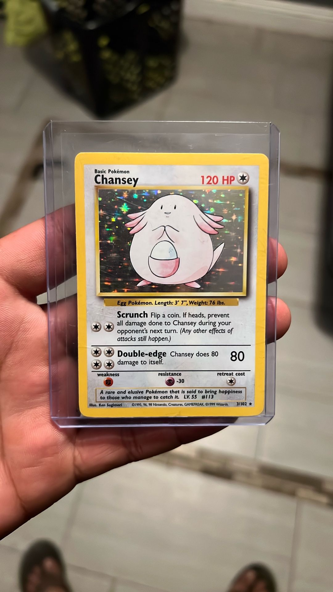Chansey Base Set Holo 1999