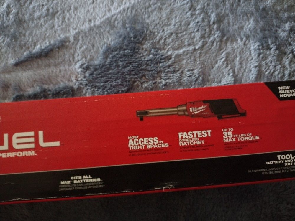 Milwaukee M12 Fuel 3/8 In Extension Reach High-speed Ratchet