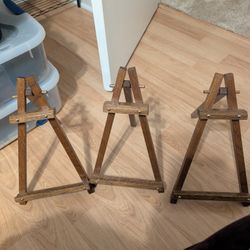 3 Wood Easels