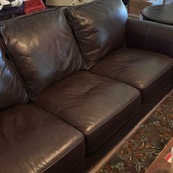 Leather Couch And Loveseat