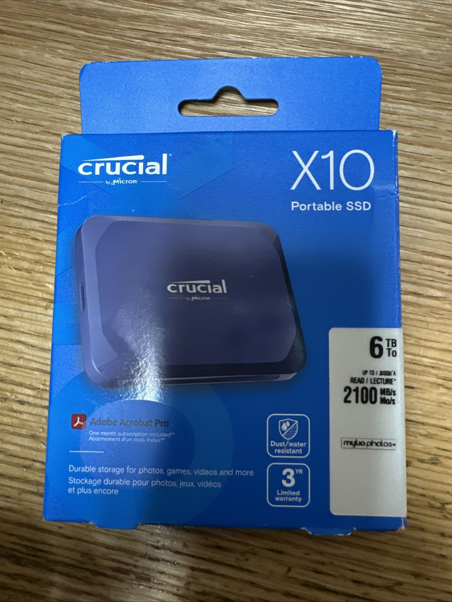 Brand New Crucial X10 6TB SSD