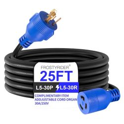 3 Prong 30 Amp 25 Foot Generator Extension Cord,  K(59)