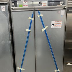 Kitchen Aid Side By Side Built In Panel Ready 48” Refrigerator Open Box