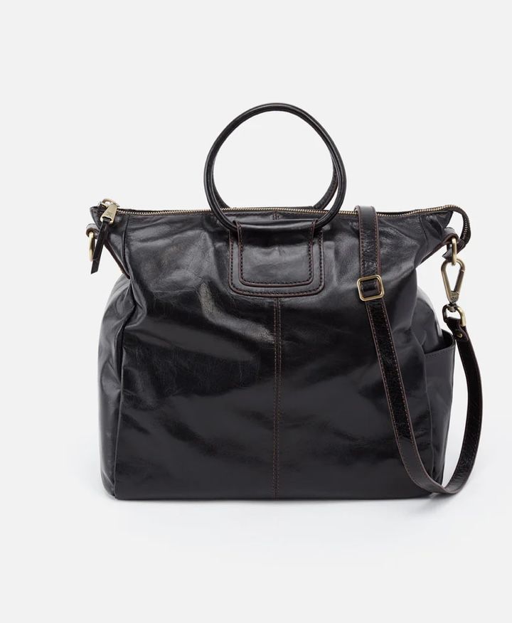 Hobo Sheila Large Satchel Purse Black