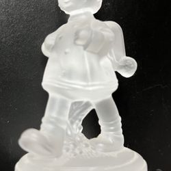 HUMMEL CRYSTAL COLLECTION Goebel paperweight figurine sculpture vintage School Girl West Germany